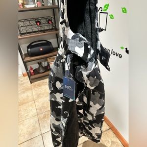 Pooluly Men's Waterproof Winter Ski Snowboard Jacket Hooded Windbreaker